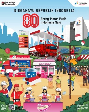 HUT RI ke-80 Pertamina. (Instagram)
